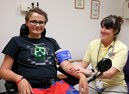 Patient with nurse